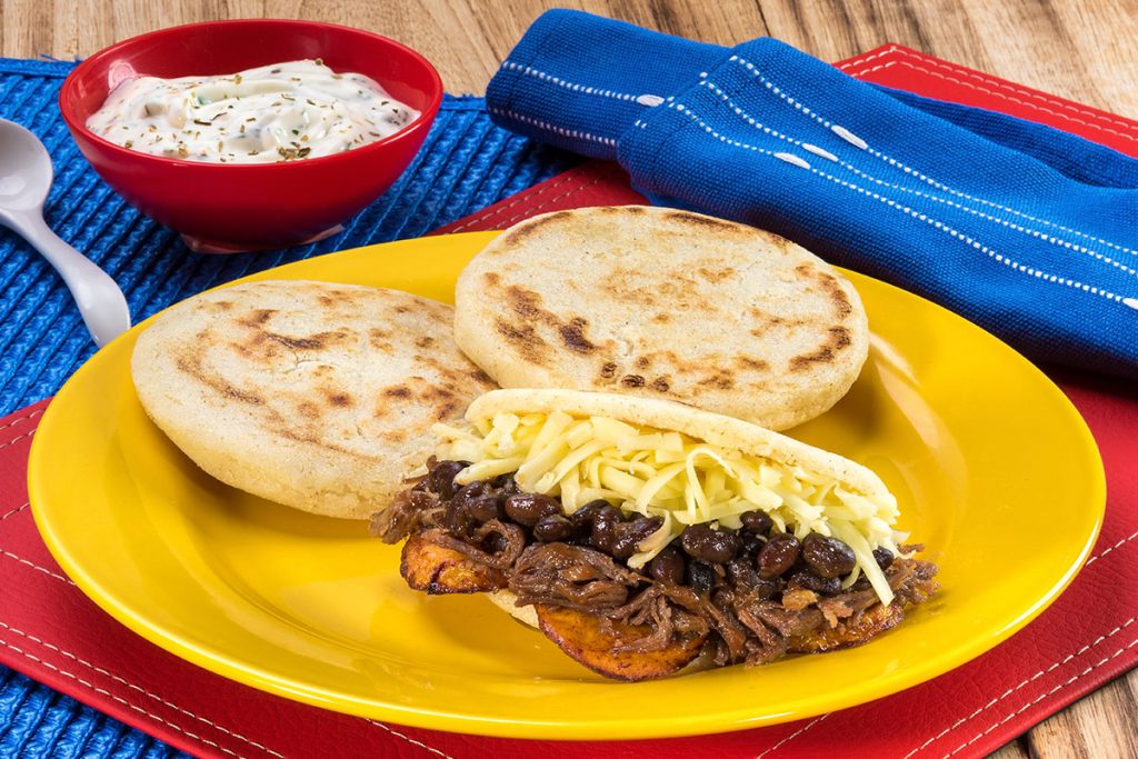 Receta Doñarepa - Arepa Pabellón